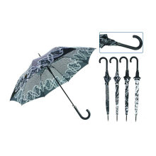 Straight Automatic Black&White Design Umbrella (YS-SA23083923R)